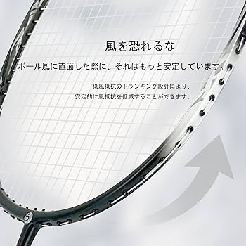 Amazon | Senstonバドミントンラケット S370 軽量カーボンファイバー製